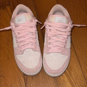 Nike Low Top Sneakers in Pale Pink and White